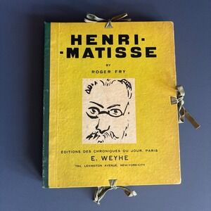 Henri Matisse Roger Fry 1930 1st Ed | #179/650 | E Weyhe Limited Portfolio